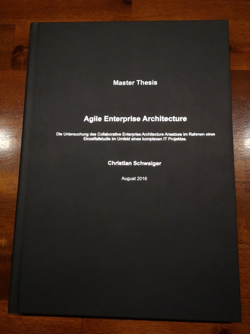 Meine Master Thesis - Agile Enterprise Architecture